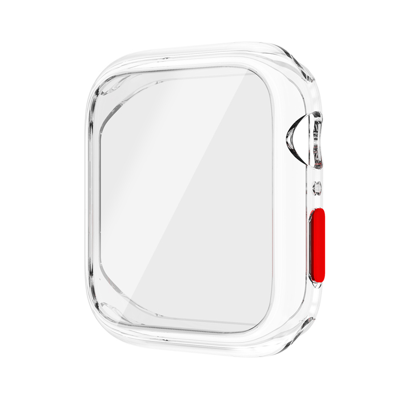 For Watch iWatch Series 6 5 4 3 2 1 SE Slim Soft TPU Case Tempered Glass Full Screen Protector Protect Cover Skin4383758