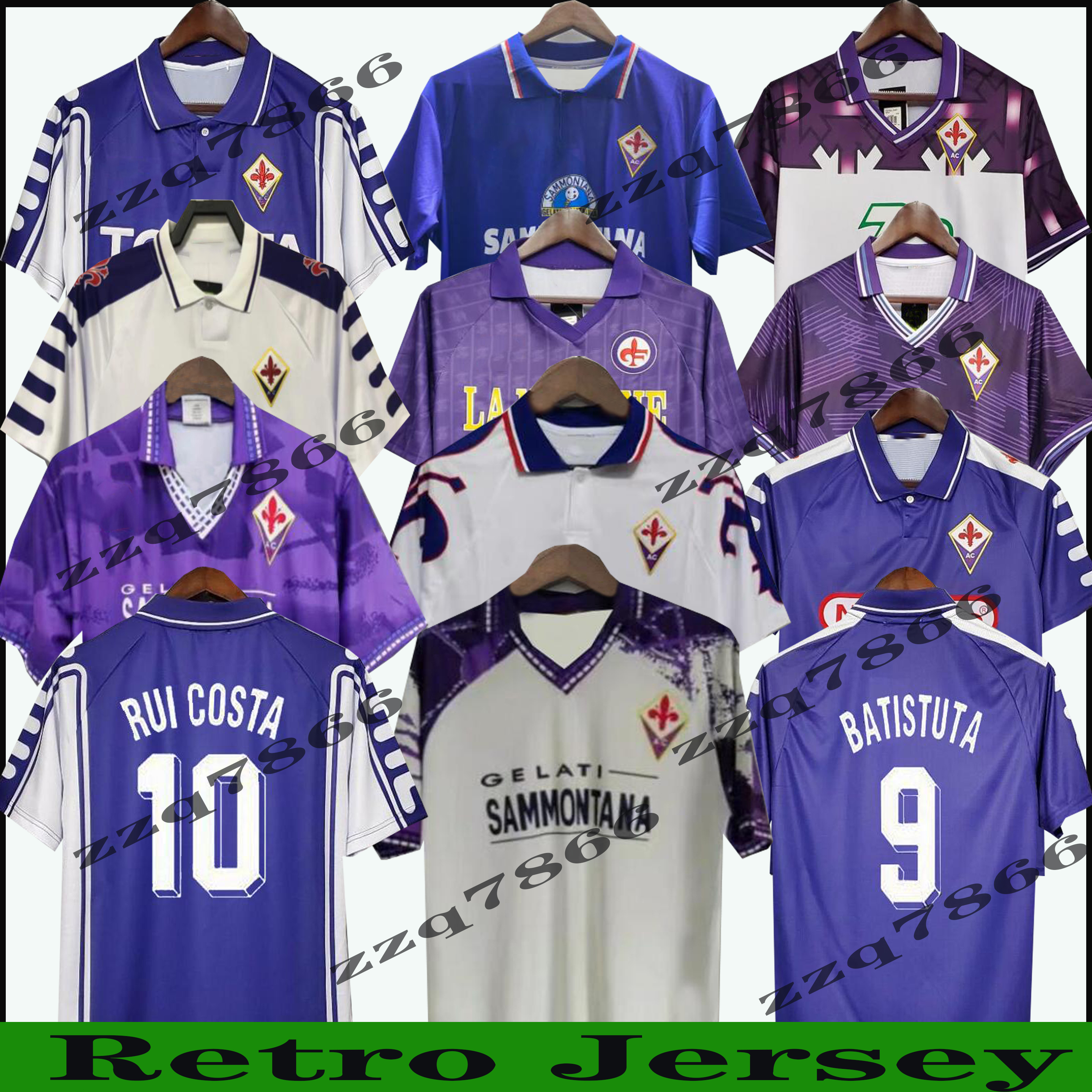 1998 1999 2000 Retro Fiorentina BATISTUTA Soccer Jerseys RUI COSTA Custom Vintage 92/93 Florence HOME AWAY EDMUNDO Football Shirt Camisas de Futebol, Lavender
1998 1999 2000 Retro Fiorentina BATISTUTA Soccer Jerseys RUI COSTA Custom Vintage 92/93 Florence HOME AWAY EDMUNDO Football Shirt Camisas de Futebol, Lavender