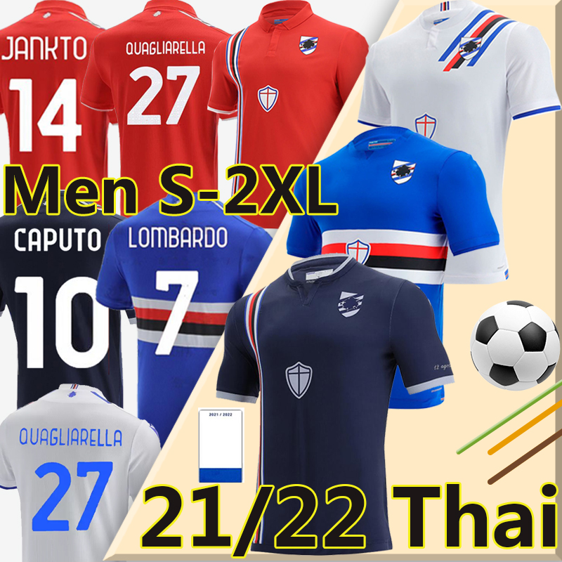2021 2022 UC Sampdoria soccer jersey QUAGLIARELLA BERESZYNSKI CANDREVA TORREGROSSA DAMSGAARD 21/22 GABBIADINI THORSBY COLLEY AUGELLO EKDAL CAPUTO Football Shirt, Sangpuduoliya 21-22 home
2021 2022 UC Sampdoria soccer jersey QUAGLIARELLA BERESZYNSKI CANDREVA TORREGROSSA DAMSGAARD 21/22 GABBIADINI THORSBY COLLEY AUGELLO EKDAL CAPUTO Football Shirt, Sangpuduoliya 21-22 home