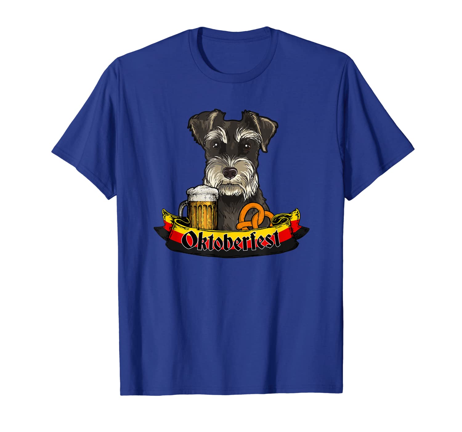 oktoberfest schnauzer dog shirt oktoberfest day 2019 gifts t-shirt, White;black