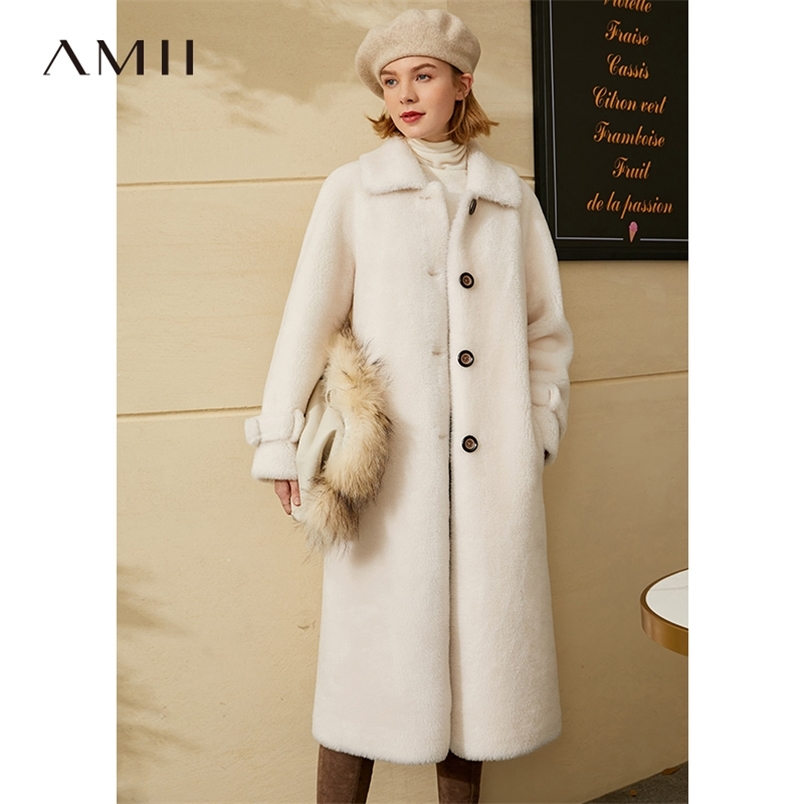 Minimalism Winter Coat Women Fashion Pure Wool Fur Solid Lapel Single-breasted Suede coat Female Jacket 12070553 210527, Beige
Minimalism Winter Coat Women Fashion Pure Wool Fur Solid Lapel Single-breasted Suede coat Female Jacket 12070553 210527, Beige