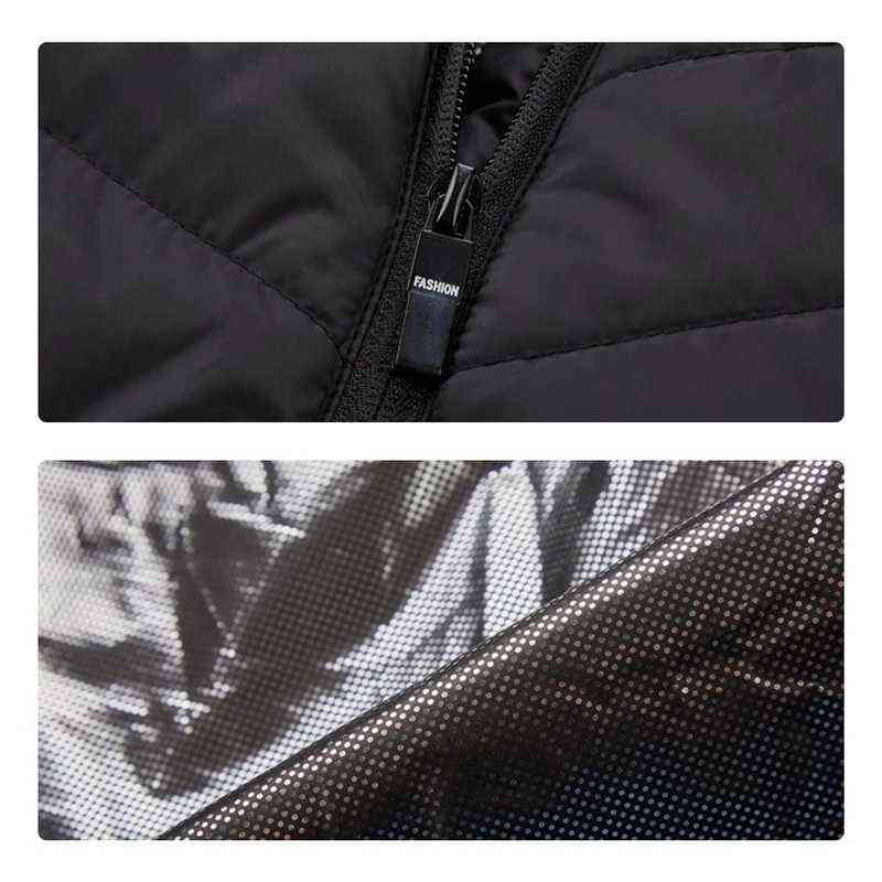 Electric Heated Jacket USB Heating Vest Washable Warm Down Jacket for Men Women Winter Outdoor Skiing Cycling Heating Vest S-5XL 211101