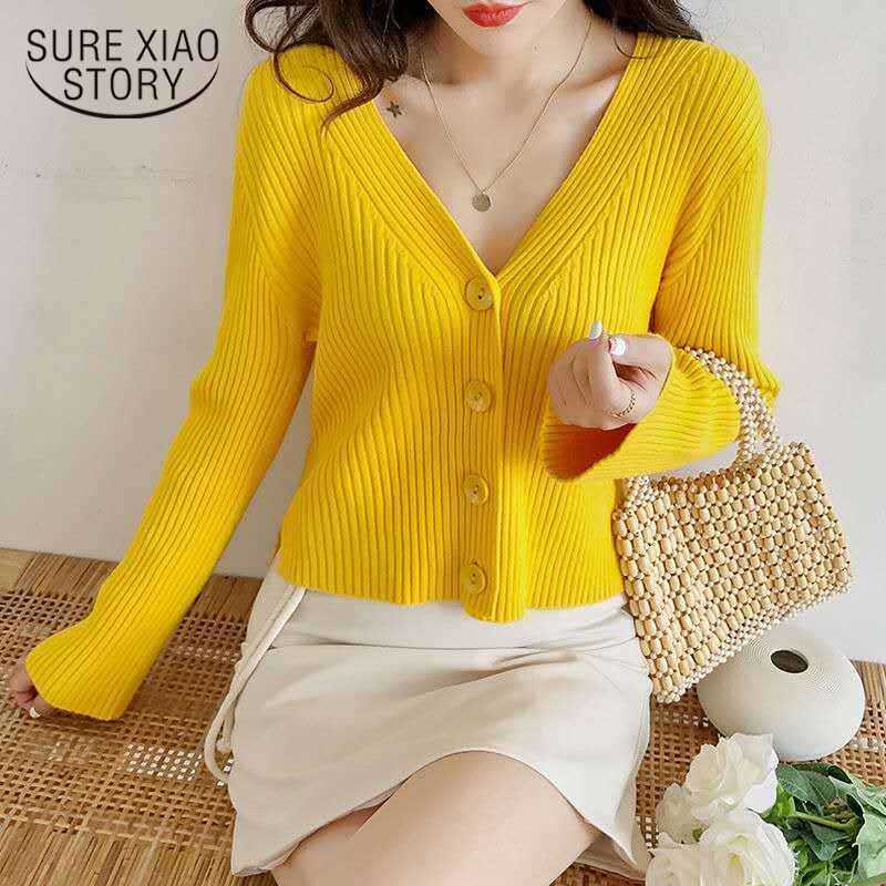 Autumn Women's Knitwear Sweater Cardigan V-neck Long Sleeve Sweater Women Korean Style Short Chic Office Pull Femme 11036 210527, Apricot
Autumn Women's Knitwear Sweater Cardigan V-neck Long Sleeve Sweater Women Korean Style Short Chic Office Pull Femme 11036 210527, Apricot