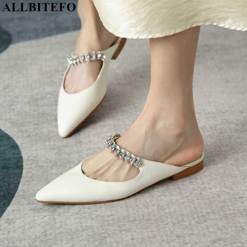 ALLBITEFO Spring genuine leather or mesh loe-heeled comfortable summer women slippers thick heels women shoes women sandals 210611, As picture
ALLBITEFO Spring genuine leather or mesh loe-heeled comfortable summer women slippers thick heels women shoes women sandals 210611, As picture