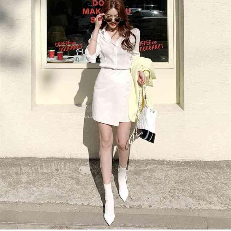 Thin White Shirt Chiffon Blouse Summer Spring femme Casual Tops Women Long sleeve Girls Plus Size s 210423