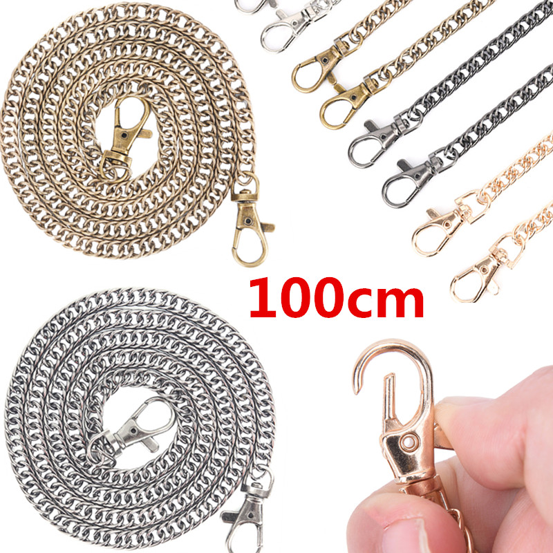 100cm / 120cm Handbag Metal Chains DIY Purse Chain With Buckles Shoulder Bags Straps Handbag Handles Bag Parts & Accessories
100cm / 120cm Handbag Metal Chains DIY Purse Chain With Buckles Shoulder Bags Straps Handbag Handles Bag Parts & Accessories