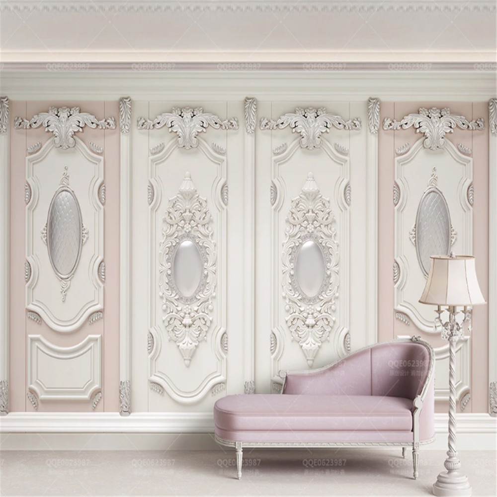 Wallpaper For Living Room Beautiful 3d Jane European Tv Background Embossed Wall Mural