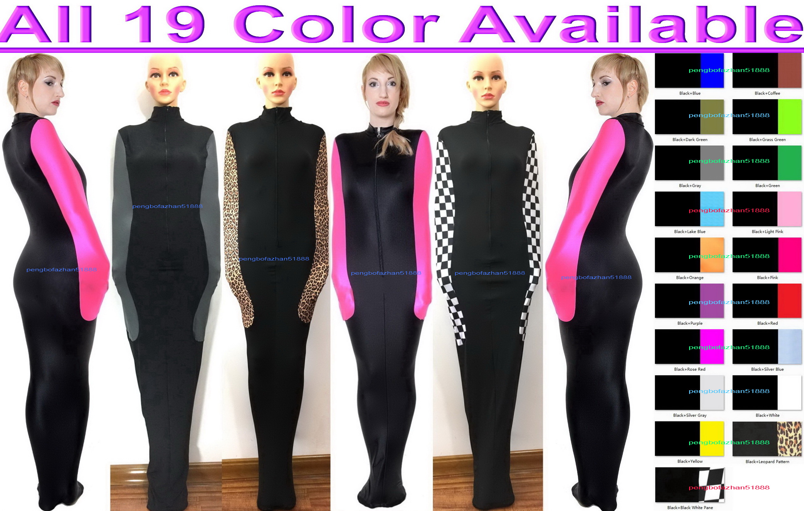 Unisex Tights Body Bags Sleepsacks Catsuit Costume Sexy 19 Color Lycra Spandex Mummy Costumes Sleeping Bag With internal Arm Sleeves Halloween Cosplay Suit P311, Black+grass green
Unisex Tights Body Bags Sleepsacks Catsuit Costume Sexy 19 Color Lycra Spandex Mummy Costumes Sleeping Bag With internal Arm Sleeves Halloween Cosplay Suit P311, Black+grass green