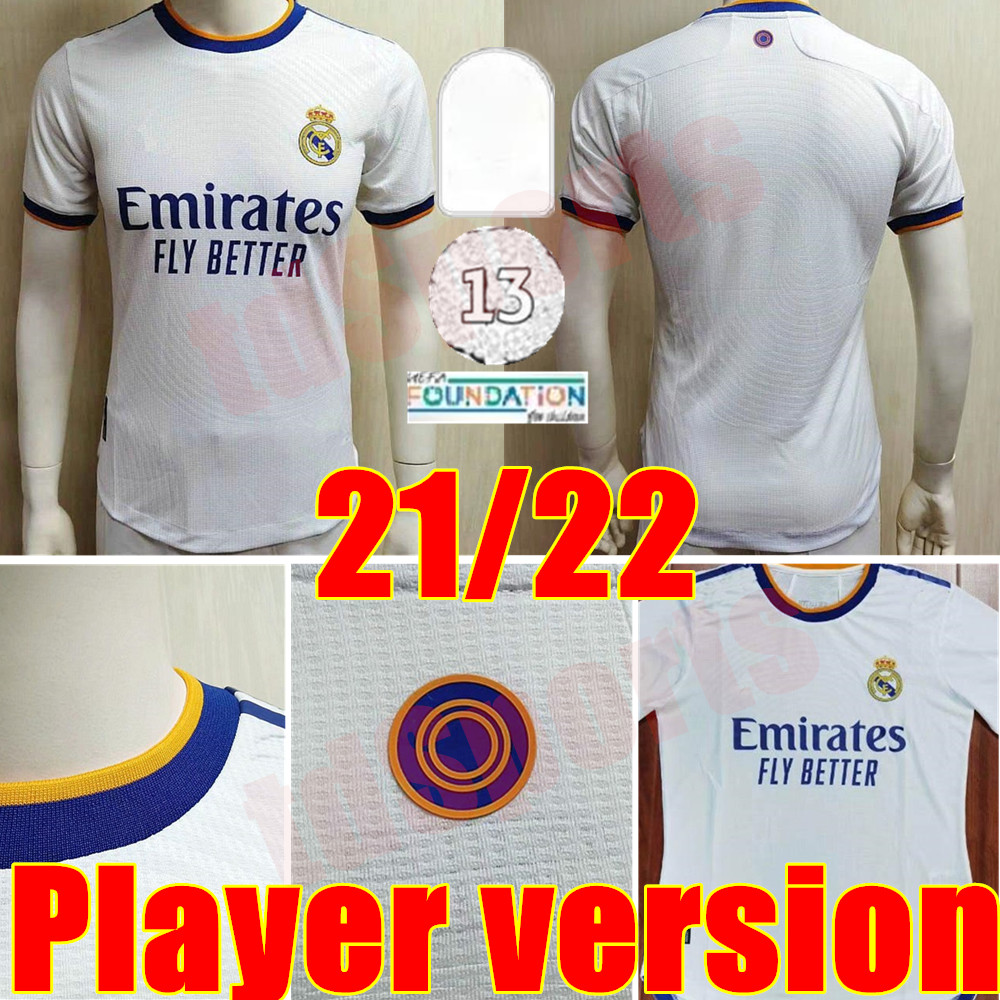 Player Version 2021 2022 Real Madrid soccer Jerseys Men SERGIO RAMOS BENZEMA ASENSIO VALVERDE 21 22 HAZARD VINI JR KROOS football shirt, Home+league patch
Player Version 2021 2022 Real Madrid soccer Jerseys Men SERGIO RAMOS BENZEMA ASENSIO VALVERDE 21 22 HAZARD VINI JR KROOS football shirt, Home+league patch