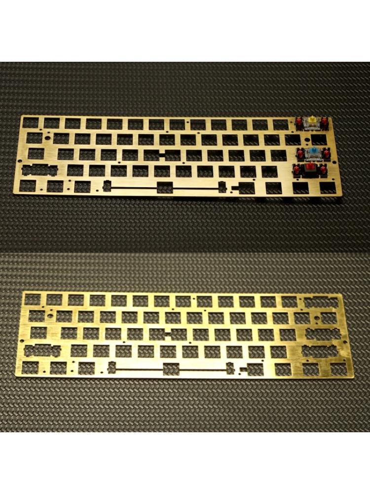 60% Brass Drawing Concurrence Positioning Plate GH60 GK61 PCB Plate Keyboard 667C