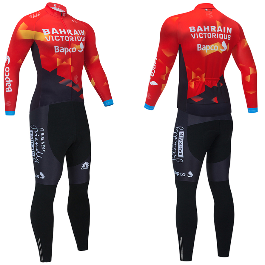 Winter Thermal Fleece BAHRAIN Cycling Jersey 20D Pants MTB Maillot Bike Jacket Downhill Pro Mountain Bicycle Clothing Suit, Red
Winter Thermal Fleece BAHRAIN Cycling Jersey 20D Pants MTB Maillot Bike Jacket Downhill Pro Mountain Bicycle Clothing Suit, Red