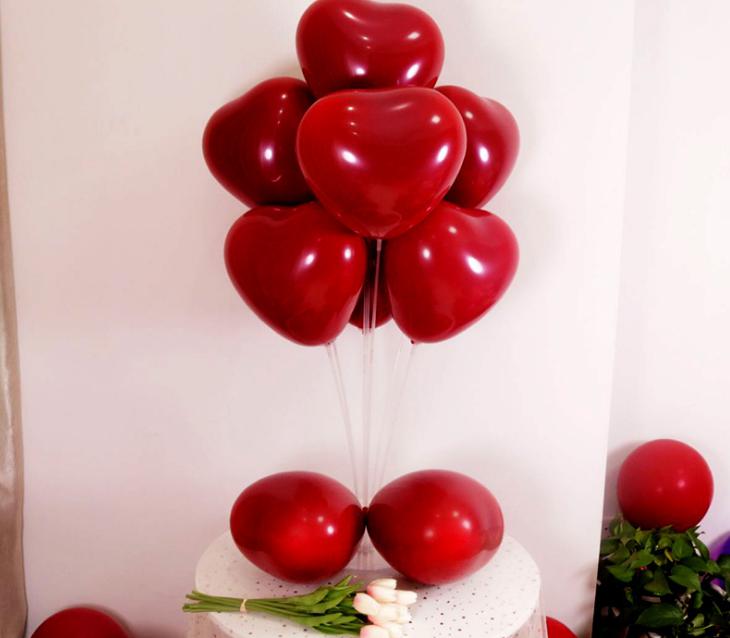 2021 Wholesale-50 pieces Ball stick wedding balloon supplies glass rod balloon cup holder balloon pole ball