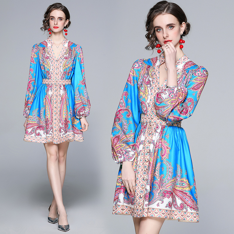 Dropshipping New Arrival Spring Summer Fall Floral Print Collar V Neck Button Long Sleeve Empire Waist Women Ladies Casual Party Beach A-Lin, Black;gray
Dropshipping New Arrival Spring Summer Fall Floral Print Collar V Neck Button Long Sleeve Empire Waist Women Ladies Casual Party Beach A-Lin, Black;gray