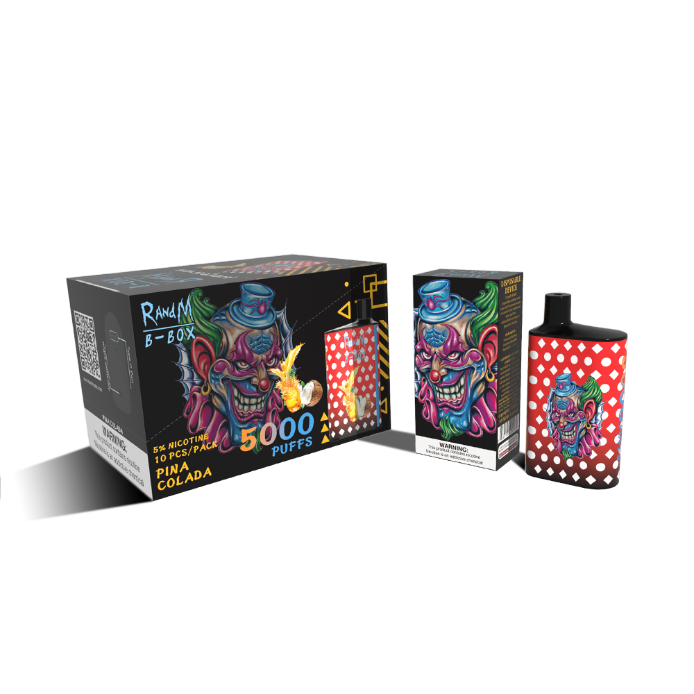 RandM B-box 5000 puffs E cigarette rechargeable box Type-C rechargeable vapes Multi-Flavors Available Disposable E-cigarette
RandM B-box 5000 puffs E cigarette rechargeable box Type-C rechargeable vapes Multi-Flavors Available Disposable E-cigarette