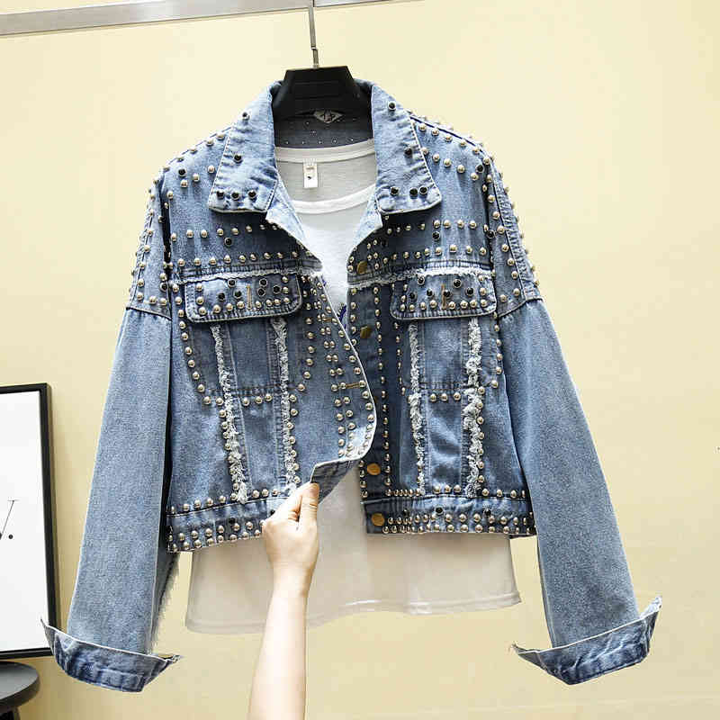 Women's Jackets jean jackets with rivets, 14 styles, high quality, short jacket, basic streetwear KVVU, 1# shoe box
Women's Jackets jean jackets with rivets, 14 styles, high quality, short jacket, basic streetwear KVVU, 1# shoe box