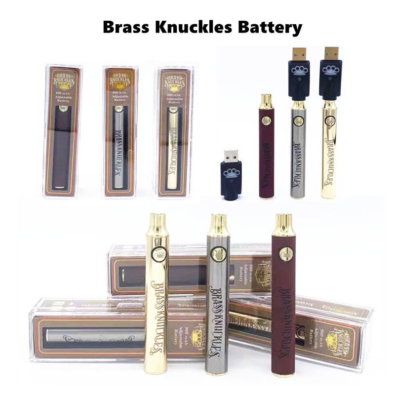 Brass Knuckles Battery e Cigarettes Preheating Variable Voltage 650mAh 900mAh eCig Batteries Pen For 510 Thraed Thick Oil Cartridge 13600battery
Brass Knuckles Battery e Cigarettes Preheating Variable Voltage 650mAh 900mAh eCig Batteries Pen For 510 Thraed Thick Oil Cartridge 13600battery