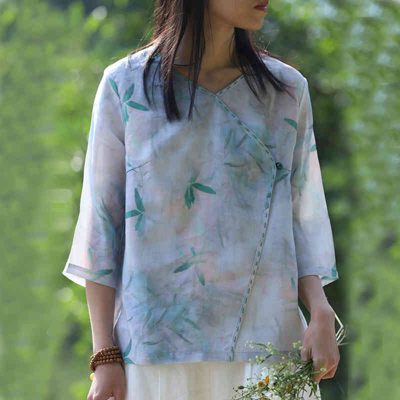Johnature Women Ramie Print Floral Shirts Vintage Loose Blouses Embroidery Spring Tops V-Neck Seven Sleeve Female Shirt 210521, Mixed color
Johnature Women Ramie Print Floral Shirts Vintage Loose Blouses Embroidery Spring Tops V-Neck Seven Sleeve Female Shirt 210521, Mixed color