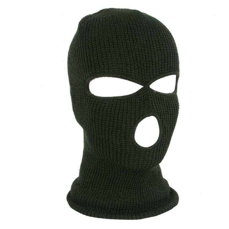 Cycling Caps & Masks Winter Warm Headgear Ski And Cold Face Cover Three-hole Wool Knitted Hat, Black
Cycling Caps & Masks Winter Warm Headgear Ski And Cold Face Cover Three-hole Wool Knitted Hat, Black
