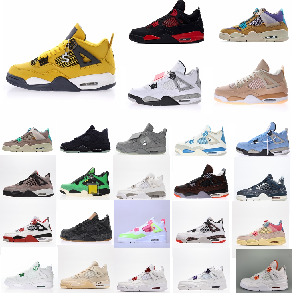 Jumpman 4 4s Basketball Shoes Men Women Red Thunder Lightning Desert Moss Tqupe Haze Tech White Cement Metallic Green University Blue Starfish Deep Ocean Sneaker, Customize
Jumpman 4 4s Basketball Shoes Men Women Red Thunder Lightning Desert Moss Tqupe Haze Tech White Cement Metallic Green University Blue Starfish Deep Ocean Sneaker, Customize