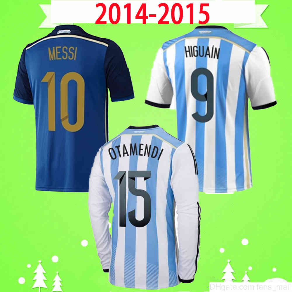 MARADONA #10 MESSI Argentina 2014 2015 Retro Soccer Jersey 14 15 home away Vintage football shirt uniform Classic HIGUAIN DI MARIA KUN AGUERO
MARADONA #10 MESSI Argentina 2014 2015 Retro Soccer Jersey 14 15 home away Vintage football shirt uniform Classic HIGUAIN DI MARIA KUN AGUERO