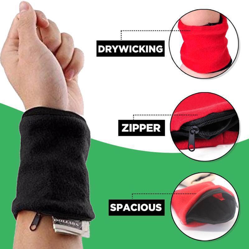 Portefeuilles Sport Portable Armband Sac à bracelet Sac à bracelet Badminton Tennis Tennis Sweat Bande Poignet Pochette Pochette Pochette