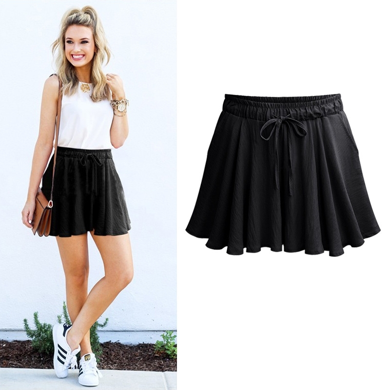 Summer Plus Size 6XL Women Shorts Skirts Cotton Wide Leg Shorts Women Casual Loose Female Large Size Shorts 210611