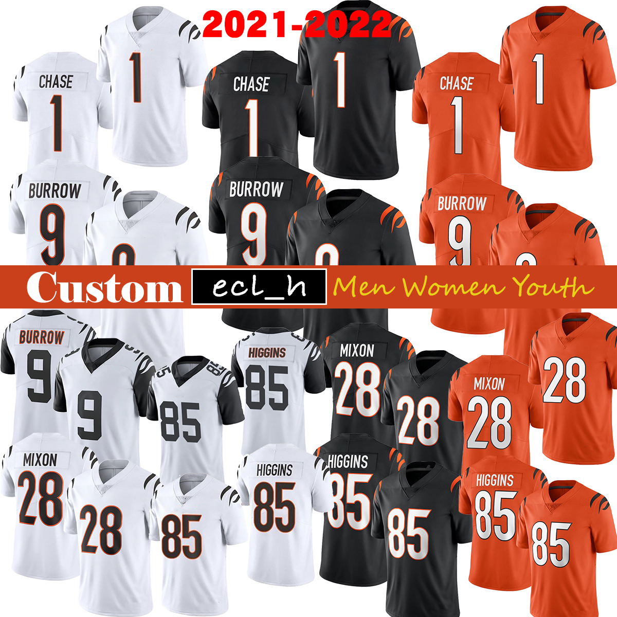 2021 CIN football jersey custom Men Women Youth 1 JaMarr Chase 9 Burrow 28 Joe Mixon 85 Tee Higgins 94 Hubbard 30 Bates III 2 Mcpherson 83 Boyd 55 Wilson 25 Evans 10 Huber, As
2021 CIN football jersey custom Men Women Youth 1 JaMarr Chase 9 Burrow 28 Joe Mixon 85 Tee Higgins 94 Hubbard 30 Bates III 2 Mcpherson 83 Boyd 55 Wilson 25 Evans 10 Huber, As