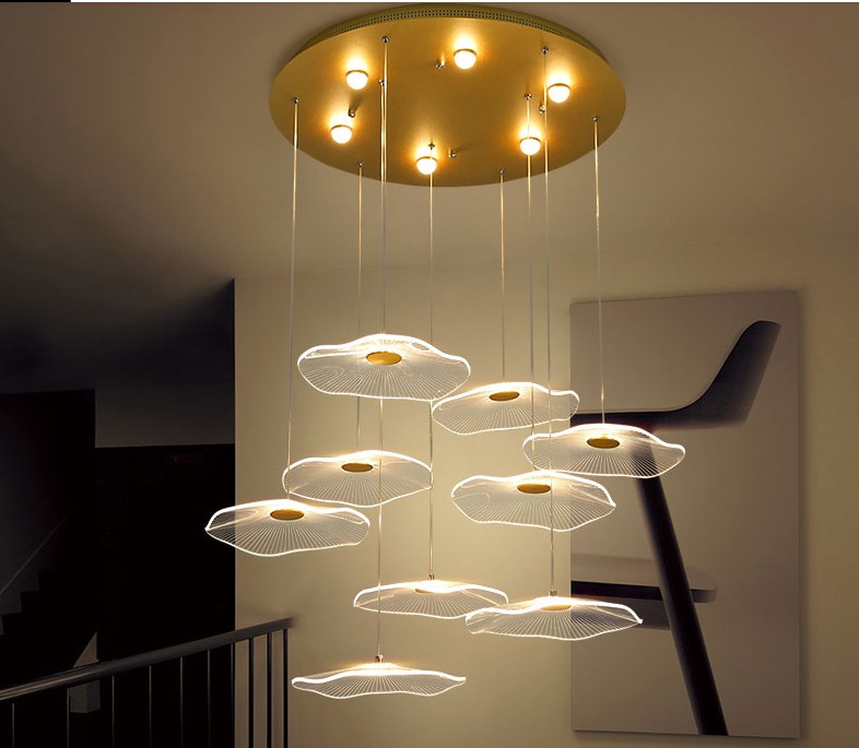 Nordic led chandelier lotus leaf acrylic restaurant Pendant Lamps creative living room bedroom hotel lobby villa stair
Nordic led chandelier lotus leaf acrylic restaurant Pendant Lamps creative living room bedroom hotel lobby villa stair