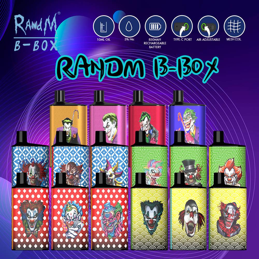 100%Authentic RandM B Box Mod Disposable Vape E Cigarettes 5000 Puffs Mesh Coil Airflow 850mAh Rechargeable Battery 15 Colors Vaporizer Vape
100%Authentic RandM B Box Mod Disposable Vape E Cigarettes 5000 Puffs Mesh Coil Airflow 850mAh Rechargeable Battery 15 Colors Vaporizer Vape