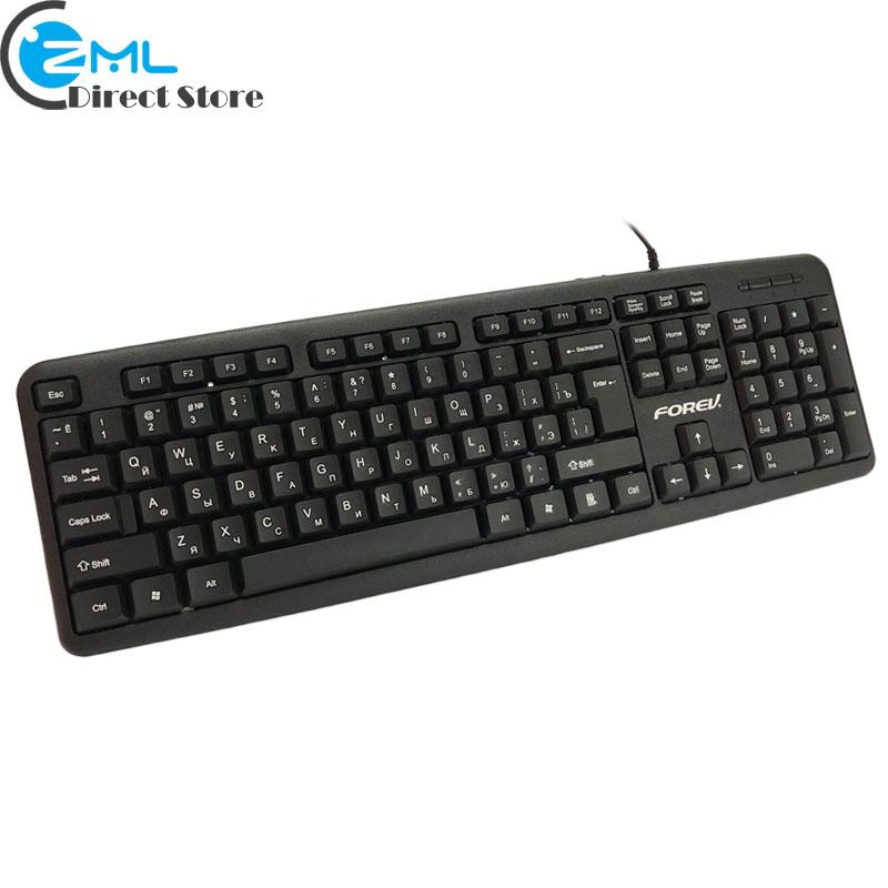 Wired Russian Keyboard PC Computer English Standard 104 Keys UV Printing Ergonomic Design For Desktop Keyboards
Wired Russian Keyboard PC Computer English Standard 104 Keys UV Printing Ergonomic Design For Desktop Keyboards