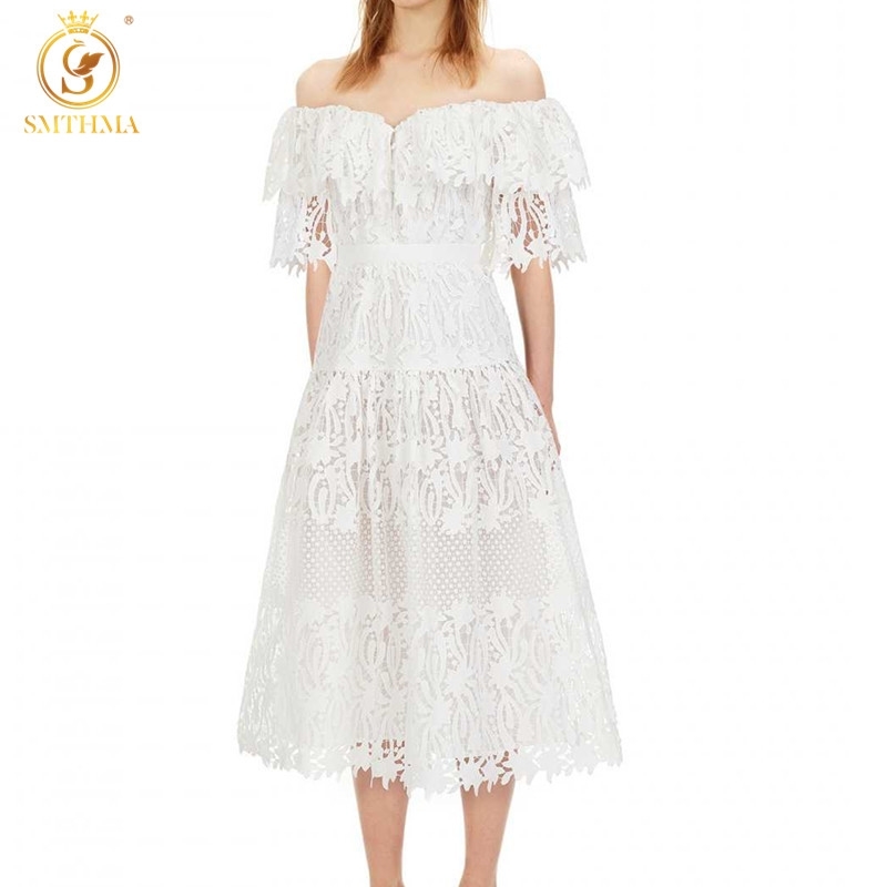 Fashion Embroidery Lace Hollow Out Summer Dress Robe Women's Sexy Slash Neck High Waist Party Long Dresses Vestidos 210520, Photo color
Fashion Embroidery Lace Hollow Out Summer Dress Robe Women's Sexy Slash Neck High Waist Party Long Dresses Vestidos 210520, Photo color