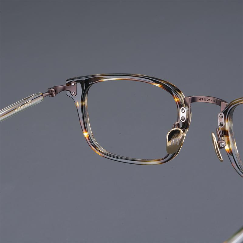 Fashion Sunglasses Frames Masunaga Glasses GMS820 Vintage Frame Design High Quality Titanium Square Male's Eyeglasses