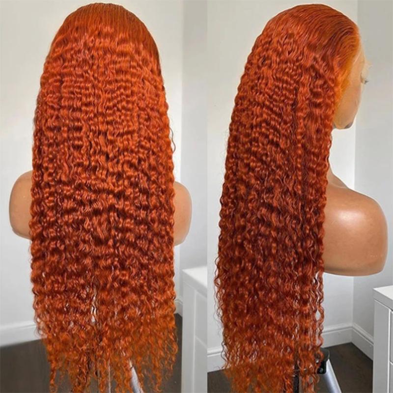 Synthetic Wigs Ginger Orange Curly Lace Frontal Wig For Women With Baby Hair Pre Plucked Heat Resistant Deep Wave Middle Part, Lace front
Synthetic Wigs Ginger Orange Curly Lace Frontal Wig For Women With Baby Hair Pre Plucked Heat Resistant Deep Wave Middle Part, Lace front