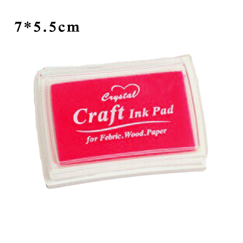 1Pcs Finger Paint Printing Ink/Sponge/Plastic DIY Handmade Craft for Rubber Stamps Inkpad Paper Scrapbooking Supplies Multicolor