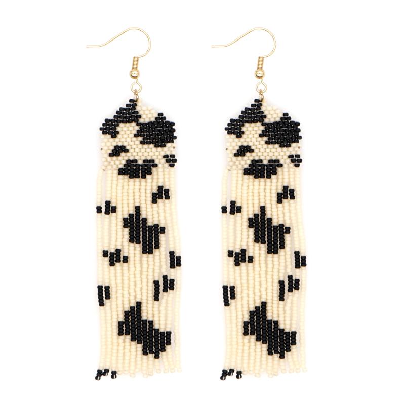 Dangle & Chandelier Go2Boho Statement Earring Miyuki Seed Bead Handmade Woven Leopard Tassel Drop Earrings 2021 Fashion Jewelry For Women, Silver
Dangle & Chandelier Go2Boho Statement Earring Miyuki Seed Bead Handmade Woven Leopard Tassel Drop Earrings 2021 Fashion Jewelry For Women, Silver