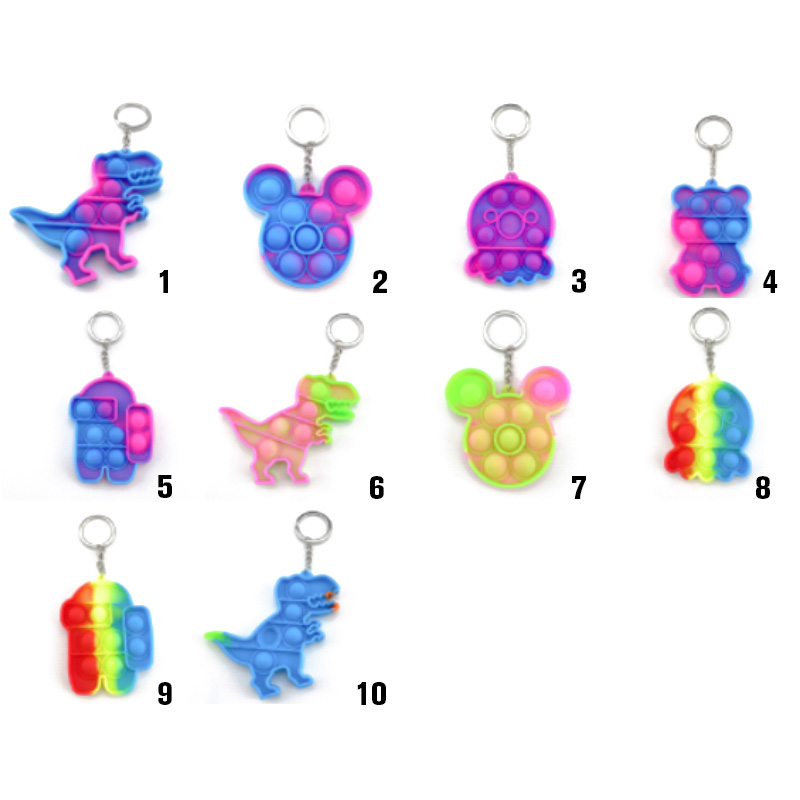 Fidget Toy Sensory Jewelry Key Chains Push Bubble Cartoon Simple Dimple Toys Keychain Stress Reliever
Fidget Toy Sensory Jewelry Key Chains Push Bubble Cartoon Simple Dimple Toys Keychain Stress Reliever