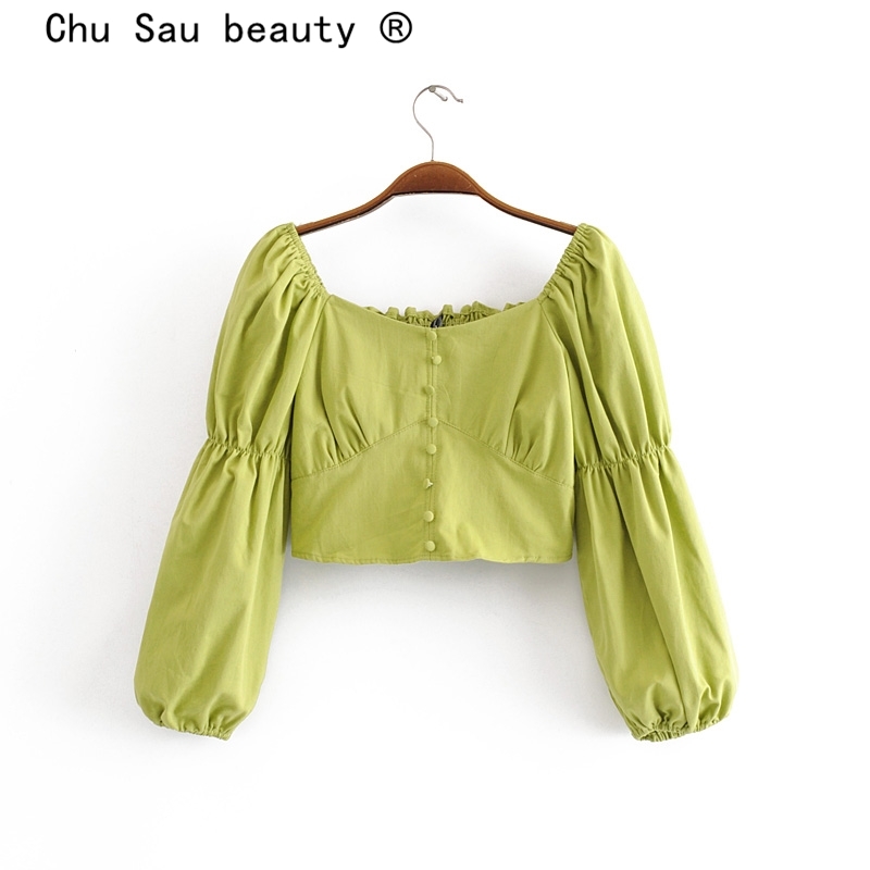 beauty Fashion Blogger Style Off Shoulder Short Shirts Women Casual Chic Pleated Fold Tops Female Chaqueta De Moda 210514