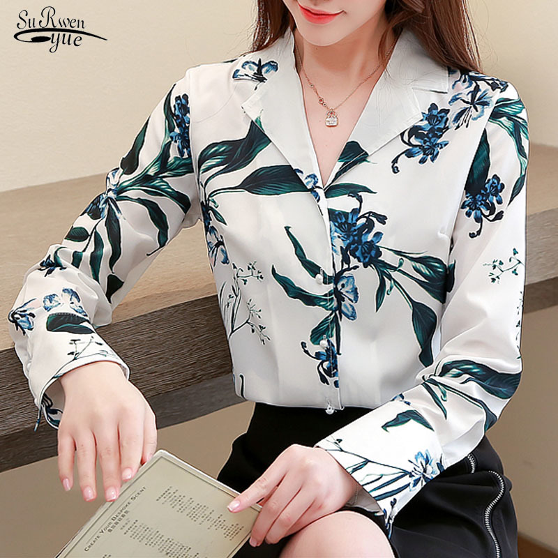 Blusas Mujer Autumn Women Blouse Tops Loose Long Sleeve Printed Shirt Notched Casual Chiffon Blouses 10486 210521, Picture
Blusas Mujer Autumn Women Blouse Tops Loose Long Sleeve Printed Shirt Notched Casual Chiffon Blouses 10486 210521, Picture