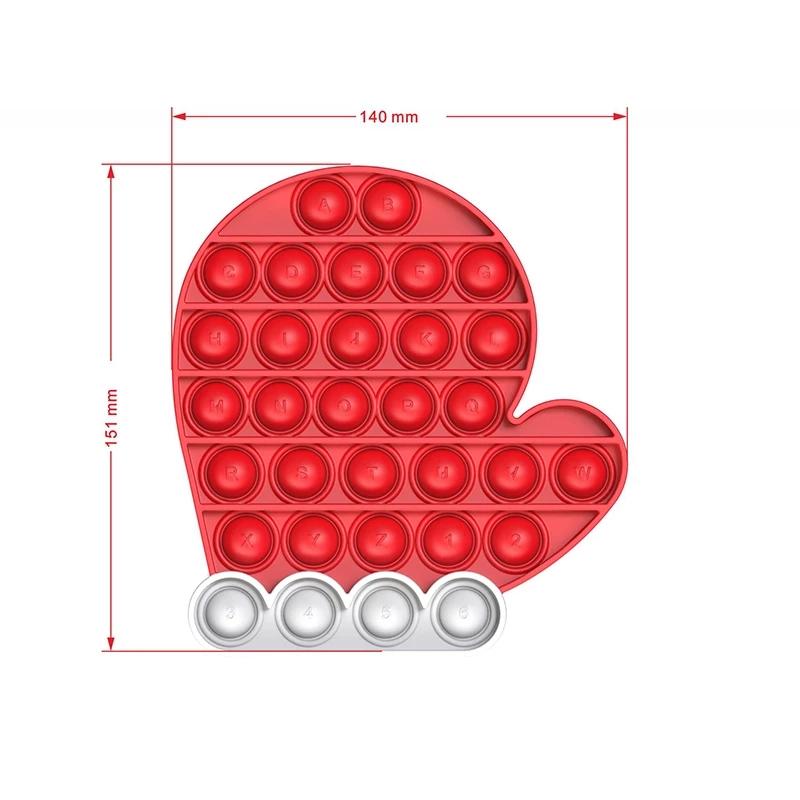 Push Bubble Fidget Toys Ice Cream Guitar Elephant Duck Turtle Autism Needs Anti-Stress Relief Toy Adult Gift for Kids