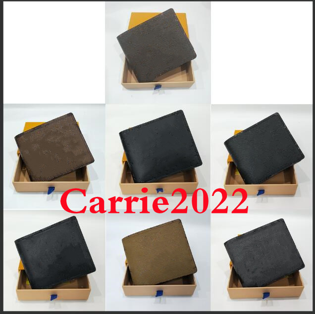New Paris Plaid Style Mens Wallet Fashion Men purse Special Canvas Multiple Short Small Bifold Wallet With Box and dust bag 6 colors, Come with the box
New Paris Plaid Style Mens Wallet Fashion Men purse Special Canvas Multiple Short Small Bifold Wallet With Box and dust bag 6 colors, Come with the box
