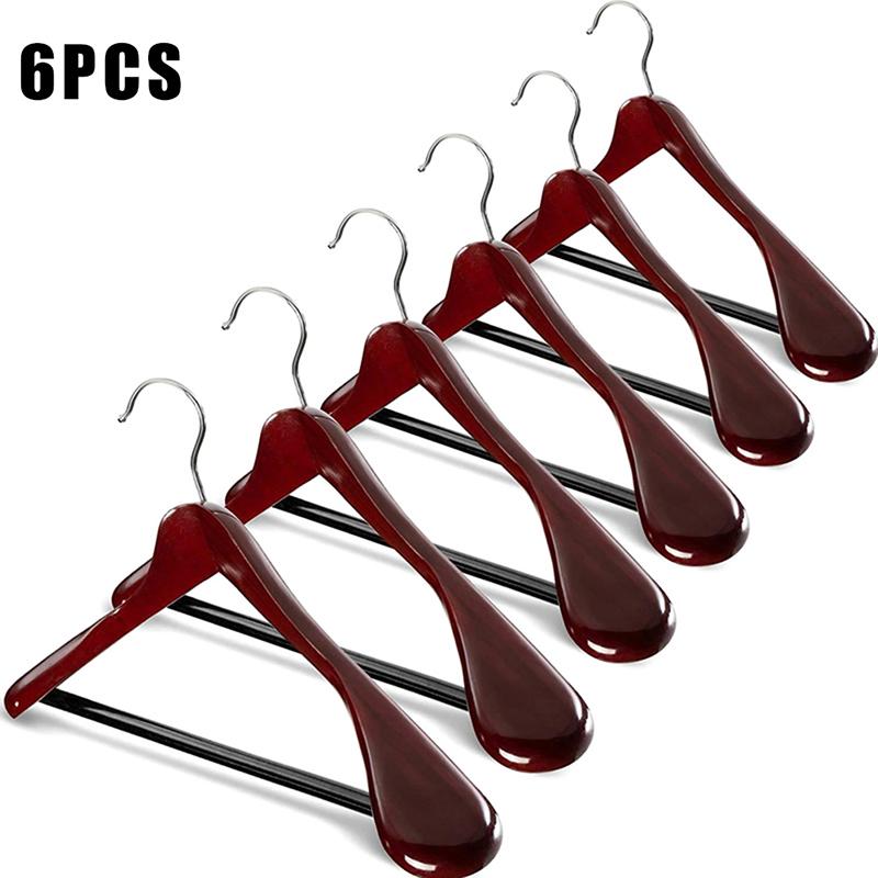 Pcs Wide Shoulder Wooden Hangers With Non Slip Pants Bar For Coat Clothes Dress Suit B1 & Racks
Pcs Wide Shoulder Wooden Hangers With Non Slip Pants Bar For Coat Clothes Dress Suit B1 & Racks