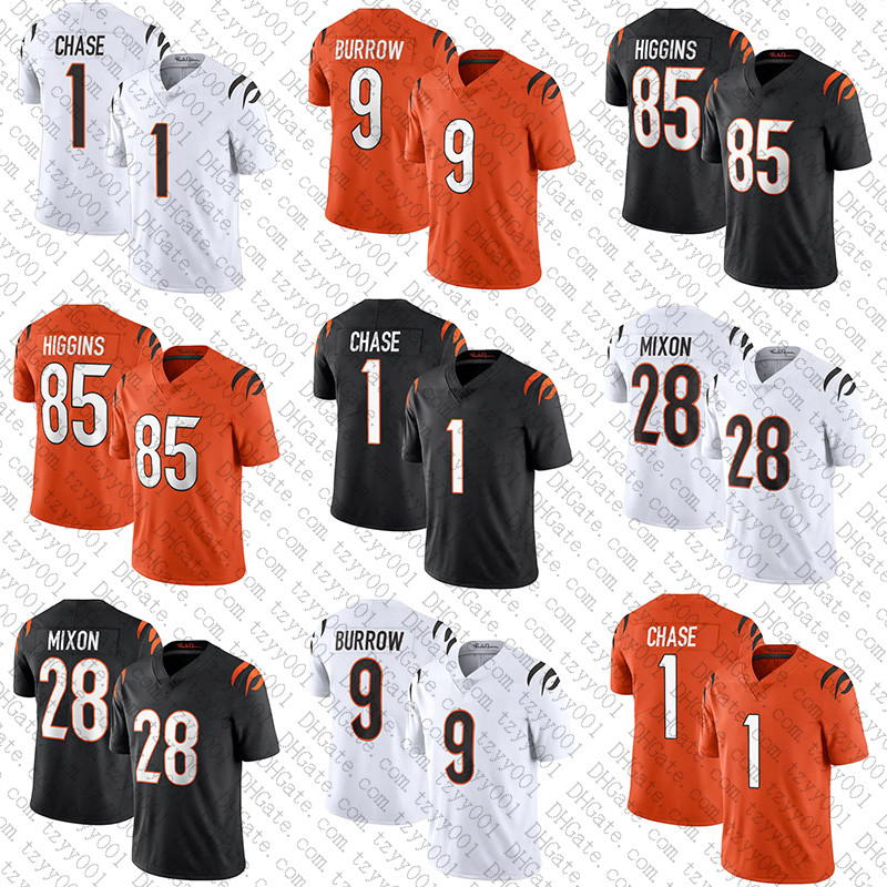 9 Joe Burrow 28 Mixon 1 Ja'Marr Chase Football Jersey 85 Tee Higgins 2021 Mens jerseys
9 Joe Burrow 28 Mixon 1 Ja'Marr Chase Football Jersey 85 Tee Higgins 2021 Mens jerseys