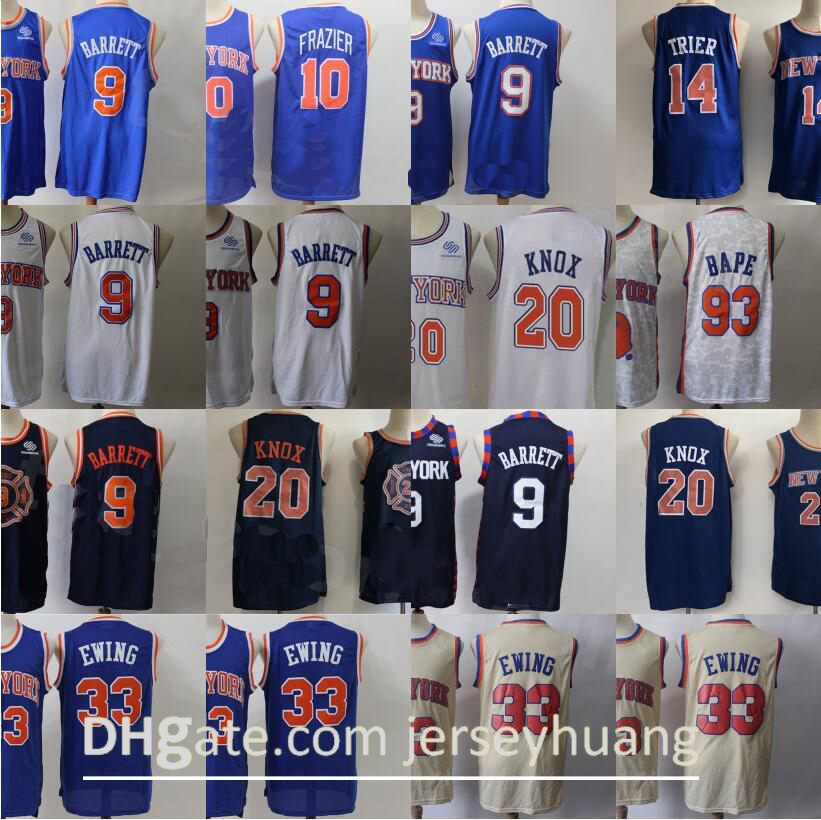 Basketball Men RJ Barrett Jersey14 Kevin Knox 9 Allonzo Trier 20 Walt Frazier 10 Patrick Ewing 33 Stithched Navy Blue White Beige, 9 white
Basketball Men RJ Barrett Jersey14 Kevin Knox 9 Allonzo Trier 20 Walt Frazier 10 Patrick Ewing 33 Stithched Navy Blue White Beige, 9 white