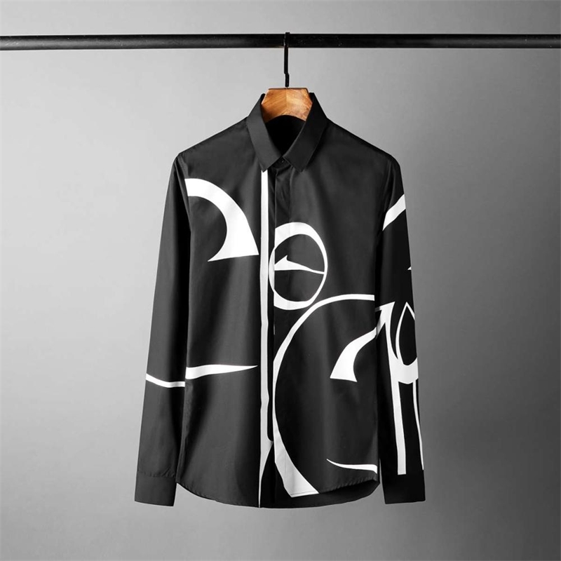 Minglu Mens Shirts Luxury Geometry Printed Long Sleeve Mens Dress Shirts Fashion White Black Slim Fit Man Shirts Plus Size 4XL 2103231
Minglu Mens Shirts Luxury Geometry Printed Long Sleeve Mens Dress Shirts Fashion White Black Slim Fit Man Shirts Plus Size 4XL 2103231