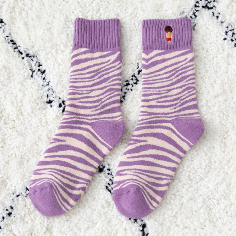 Sports Socks 1Pair 2021 Trend Women's Purple Pure Cotton Thick Warm Winter Fashion Embroidery High Quality Girls Lady Women, Black
Sports Socks 1Pair 2021 Trend Women's Purple Pure Cotton Thick Warm Winter Fashion Embroidery High Quality Girls Lady Women, Black