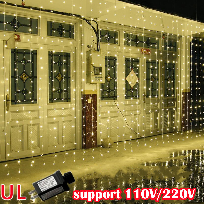 Curtain String Lights 3x6M 9.8ftx20ft Icicle Background Decoration Neon Band LED Lights Flashing Copper Wire UL Plug
Curtain String Lights 3x6M 9.8ftx20ft Icicle Background Decoration Neon Band LED Lights Flashing Copper Wire UL Plug