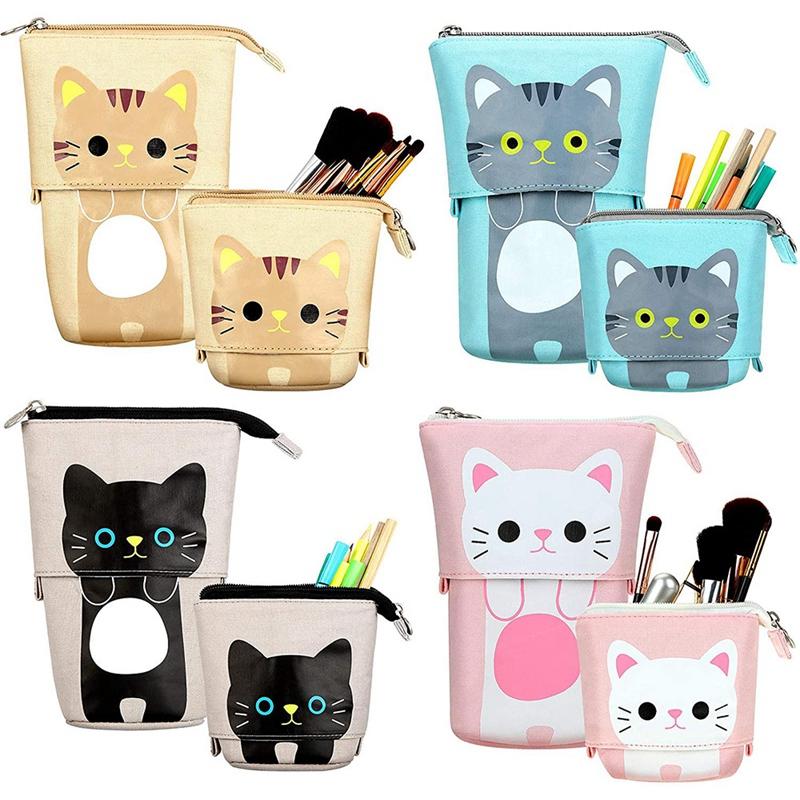 Pieces Pencil Holder Cute Cat Organizer Makeup Bag Cosmetics Pouch Stationery Pen Case Bags
Pieces Pencil Holder Cute Cat Organizer Makeup Bag Cosmetics Pouch Stationery Pen Case Bags