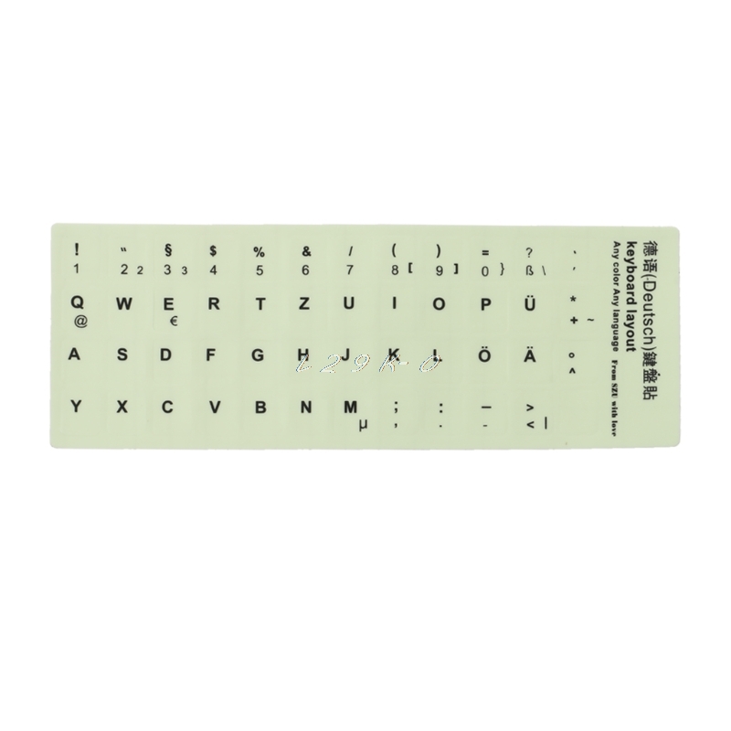 Fluorescent Keyboard Stickers Luminous Waterproof Keyboard Protective Film Laptop Accessories