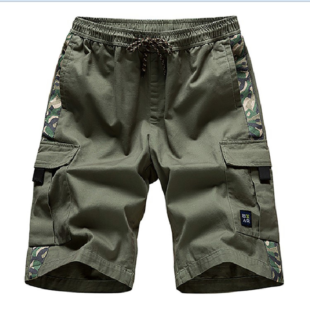 Men Cargo Shorts Summer Camo Short Trousers Masculino Sport Cotton Sweatpants Mens Pocket Plus Size M-8XL Homme Ete B0712 210518