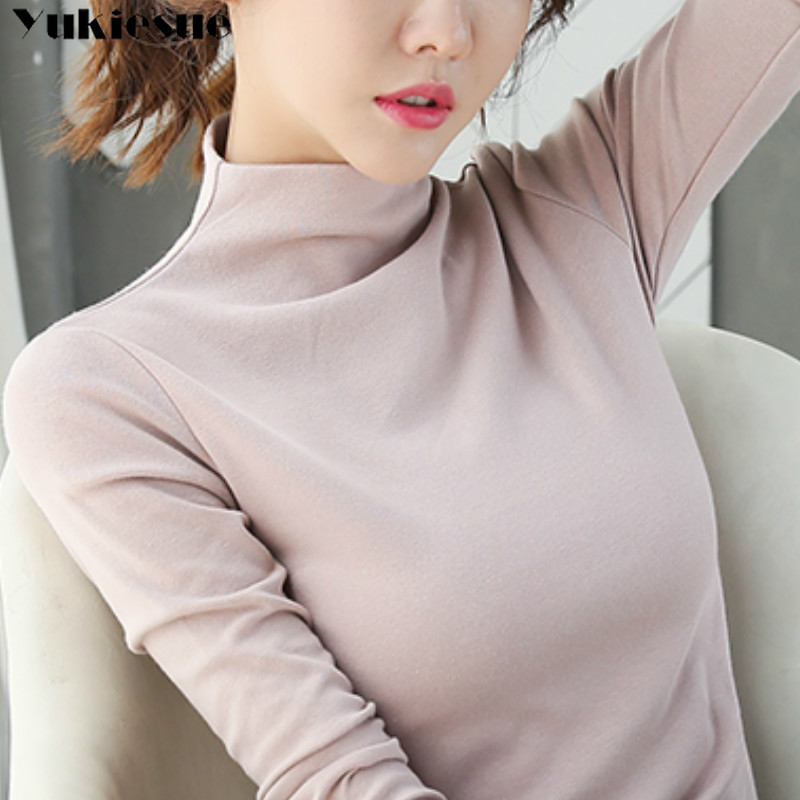 Tee Shirt Femme T Women Long Sleeve Cotton Tshirt turleneck Clothing Womens Tops Big Size T- Camisetas Mujer 210518, Black
Tee Shirt Femme T Women Long Sleeve Cotton Tshirt turleneck Clothing Womens Tops Big Size T- Camisetas Mujer 210518, Black
